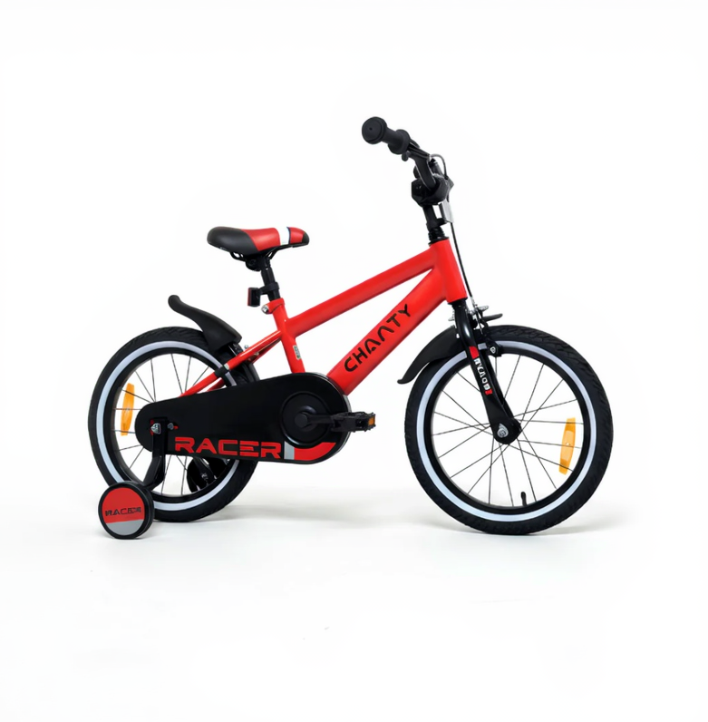 CHANTY Racer 16" Bicicletta rossa per bambini | 4-6 anni |