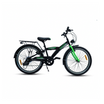 CHANTY Roader 24" Bicicletta per Ragazzi Nera e Verde | 7 Marce |