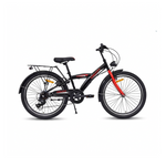 Chanty 24" Bicicletta per bambini – Ragazzo – Nero/Rosso – 7 marce e freni a V