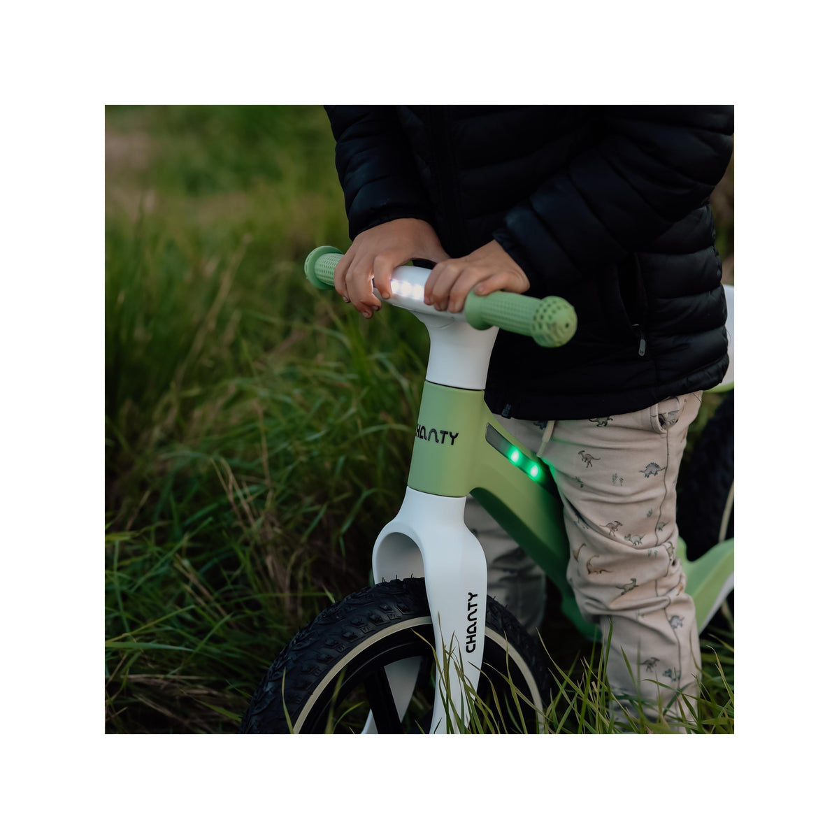 Chanty Go Grøn Bicicletta da Corsa | Con Luce Integrata
