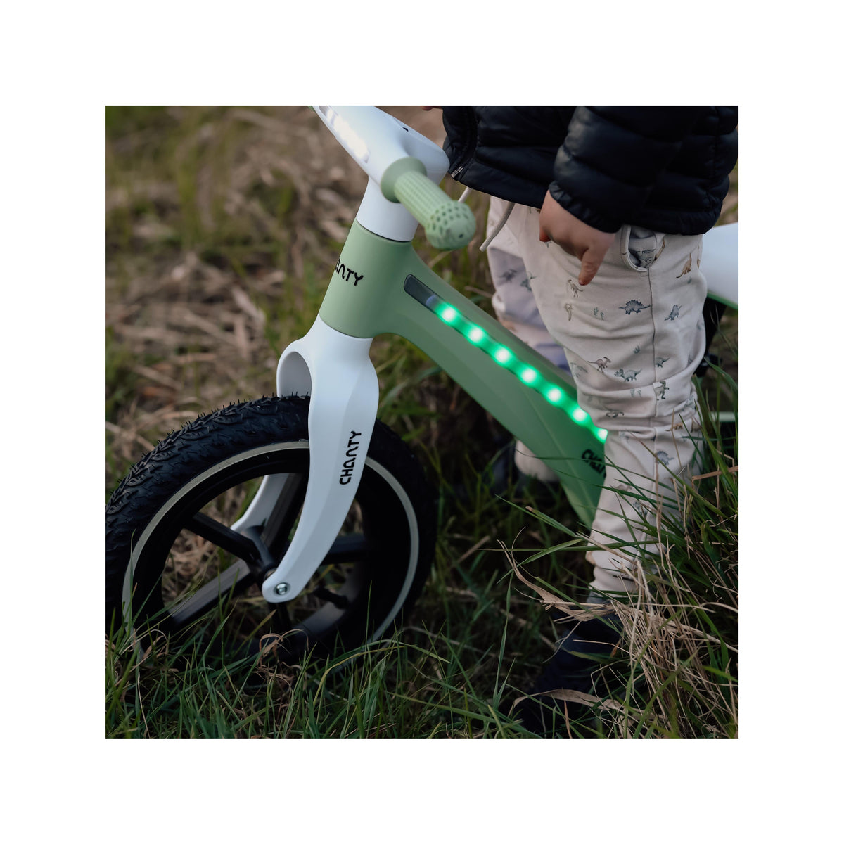 Chanty Go Grøn Bicicletta da Corsa | Con Luce Integrata
