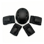 Casco per bambini CHANTY + set protezioni – Nero