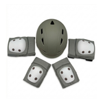 Casco per bambini CHANTY + set protezioni – Beige sabbia
