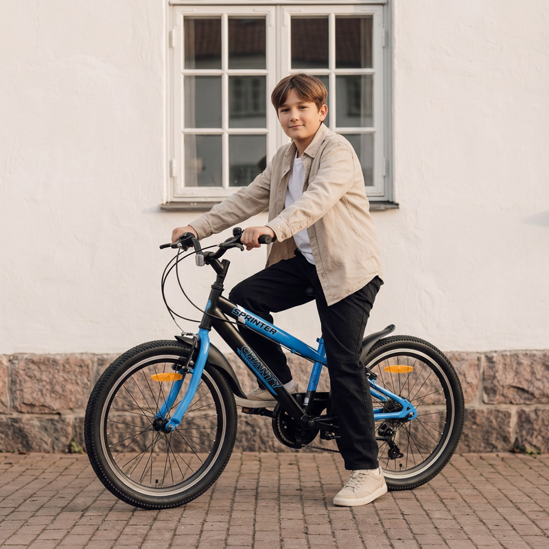 CHANTY Sprinter 26" Bicicletta blu per bambini | 7 marce |