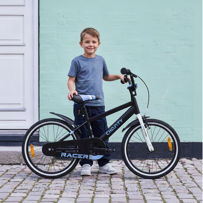 CHANTY Racer 20" Bicicletta nera per bambini | 5-9 anni |
