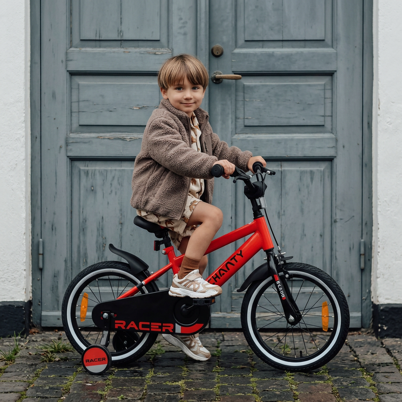 CHANTY Racer 16" Bicicletta rossa per bambini | 4-6 anni |