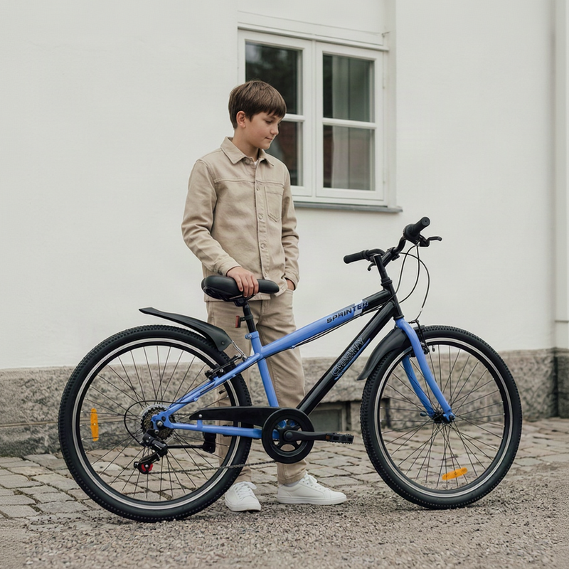 CHANTY Sprinter 20" Bicicletta blu per bambini | 7 marce |