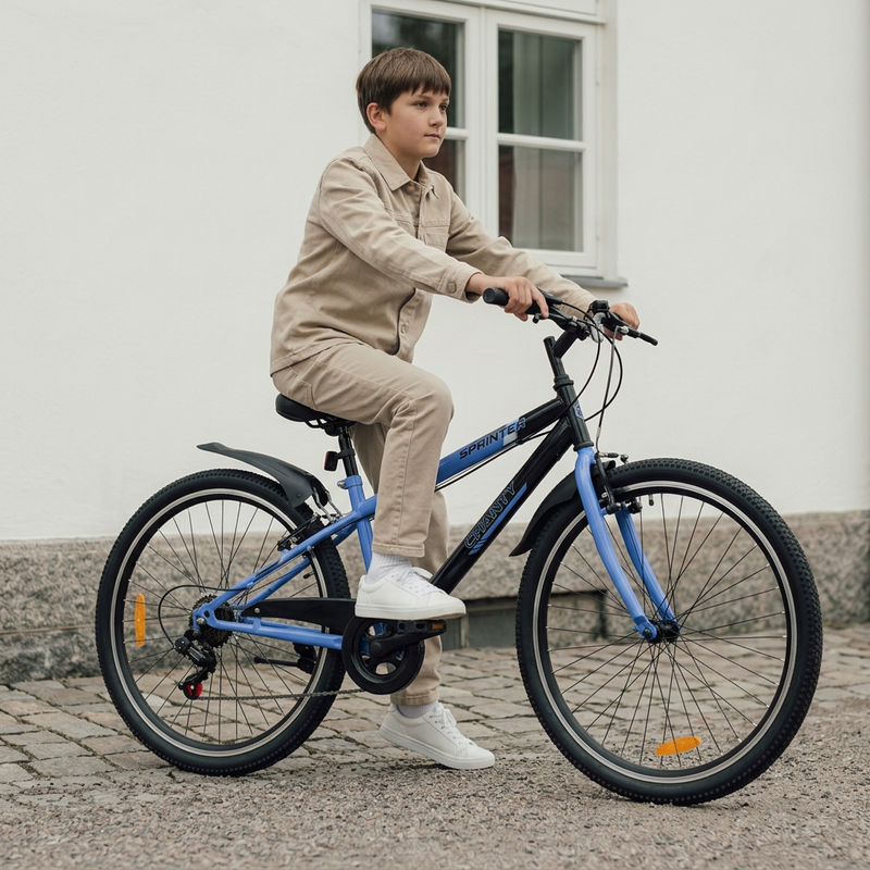 CHANTY Sprinter 20" Bicicletta blu per bambini | 7 marce |