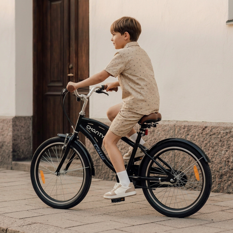 CHANTY Classic 20" Bicicletta nera per bambini