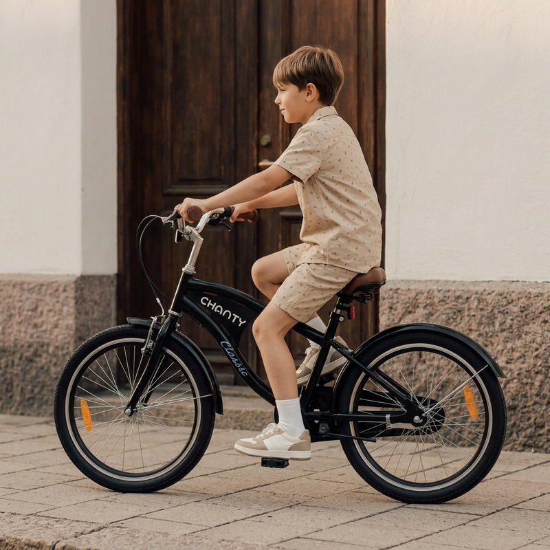 CHANTY Classic 20" Bicicletta nera per bambini